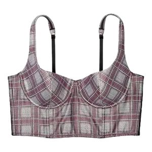 VICTORIA'S Secret Dream Angels plaid bustier corset bra 38D